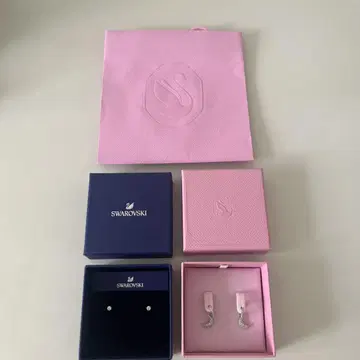 스와로브스키 크리스탈 귀걸이 기프트 백 포함