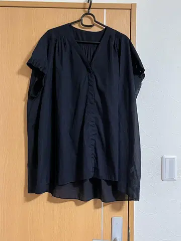 휴먼 우먼 블라우스 네이비 M 블라우스 셔츠