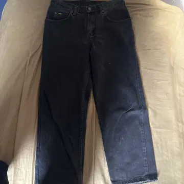Lee 블랙 와이드 레그 데님 팬츠