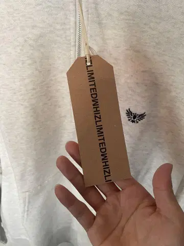 LIMITED WHIZ 그레이 하프 지퍼 트레이닝복 M