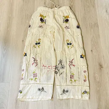 오늘의 자수 패치워크 팬츠
