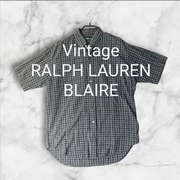 랄프 로렌 Ralph Lauren 90s 로고 자수 빅 반팔 셔츠