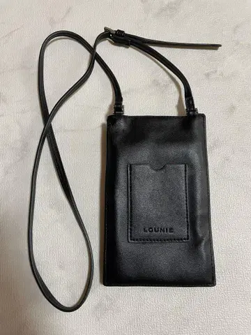 LOUNIE 스마트폰 숄더백 블랙