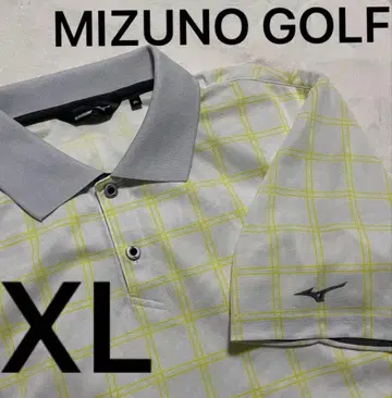미사용 새상품 미즈노 골프 피케 셔츠 골프웨어 반팔 XL 보타니컬 무늬