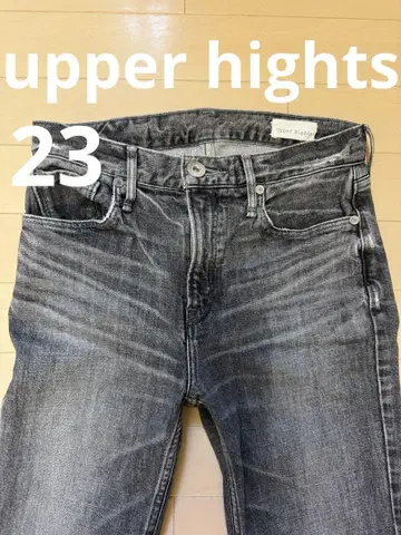 upperhights 블랙 데님 사이즈 23 여성용 어퍼 하이츠 새상품급