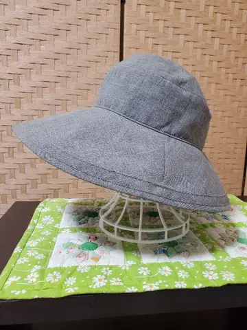 아시야 로사브란 플레인 햇 L 사이즈 챙 13cm 바지 그레이