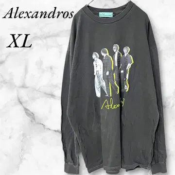 알렉산드로스 라이브 티셔츠 그래픽 프린트 XL 그레이
