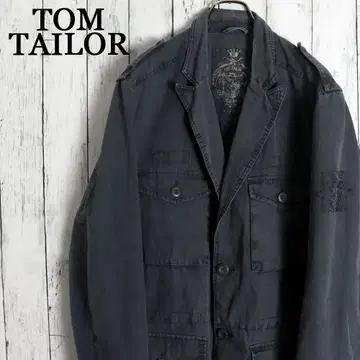 독일 TOM TAILOR 톰 테일러 암 프린트 밀리터리 자켓