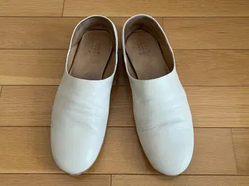 que shoes plain/que 신발 플레인 L 아이보리