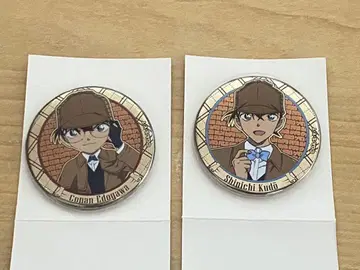 코난 플라자 트레이딩 홈즈 메탈 캔뱃지 코난 신이치