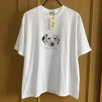 새상품 택 포함 GLOSTER 글로스터 DOG 개 프린트 티셔츠 M