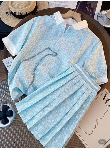SHEIN LUNE 데일리 의류 여성용 2피스 아웃핏