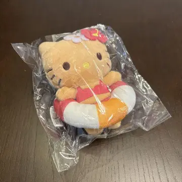 헬로키티 튜브 봉제 인형 키링 일광화상 키티 키티