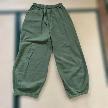 사만사 모스모스 밑단 턱 개더 팬츠 카키 L