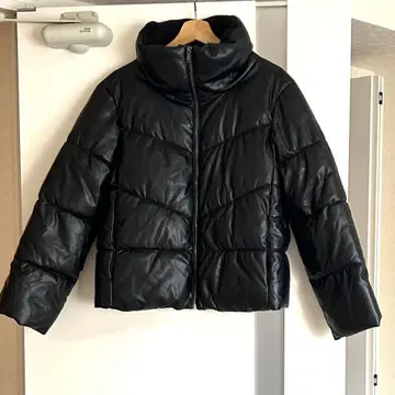 GAP 가죽 코트 블랙 XS