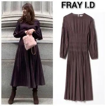 FRAY I.D 프레이 아이디 플리츠 셔링 원피스