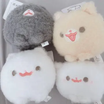 포메라니안 모치 만마루쨩 마스코트 키체인 4종 세트 컴프 리토