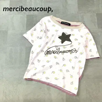 mercibeaucoup, 올 패턴 프린트 파스텔 티셔츠 라이트 핑크