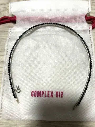 COMPLEX BIZ 스와로브스키 머리띠 블랙