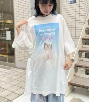 캔디 스트리퍼 GOOD PUPPY BIG TEE 티셔츠 개 강아지