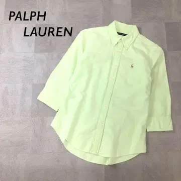 RALPH LAUREN 컬러 포니 자수 버튼 다운 셔츠 라이트 그린