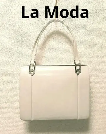 새상품급 라모다 하세가와 천연 가죽 백 LA MODA HASEGAWA