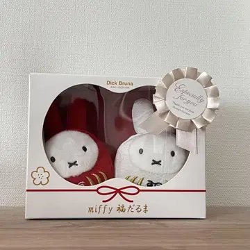 미피 후쿠다루마 홍백 세트