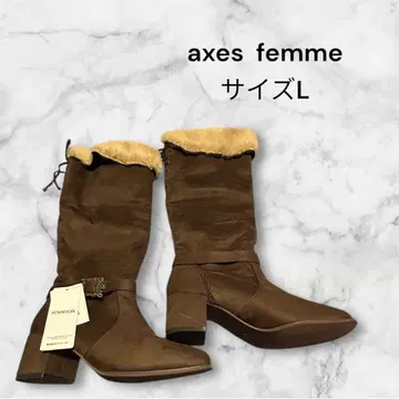 새상품급 axes femme 퍼 부츠 사이즈 L