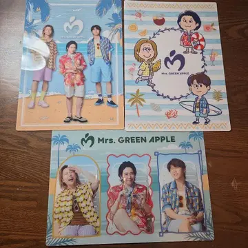 Mrs. GREEN APPLE 시트 로손 콜라보 3장