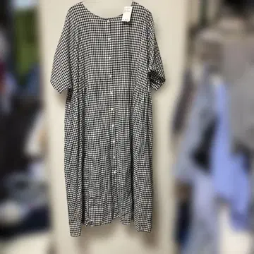 사만사 모스모스  선염 패턴 모듬 앞뒤 원피스
