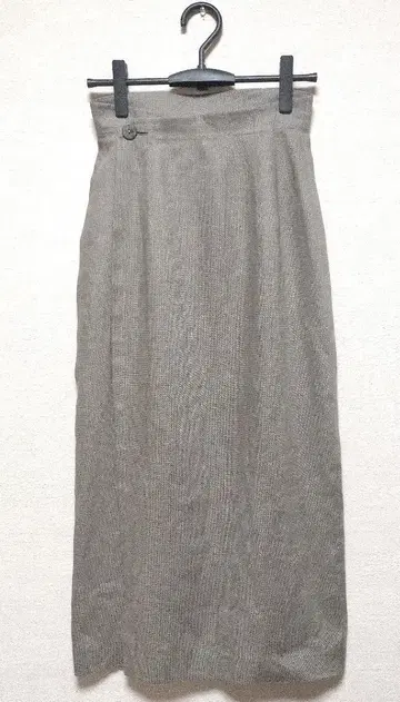 요건 레일 이후 하이 웨스트 롱 랩 스커트 린넨 M