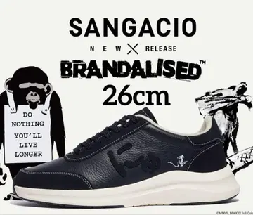 SANGACIO BRANDALISED 뉴 블랙스니커즈 26cm