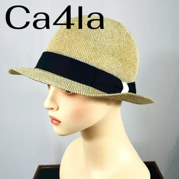 Ca4la 카시라 페도라 햇 베이지/블랙