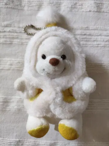 미사용 새상품 푸우 크리스마스 겨울 봉제 인형 스트랩