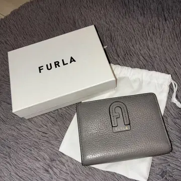 FURLA 훌라 두겹 지갑 그레이 박스 포함 가방 포함