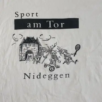 90s VINTAGE 빈티지 티셔츠 아트 캐주얼 구제 의류 독일