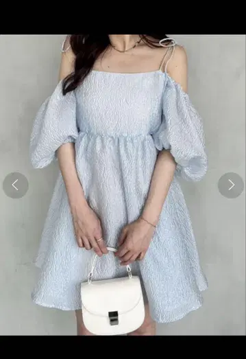 헤더 3WAY 자카드 미니 원피스