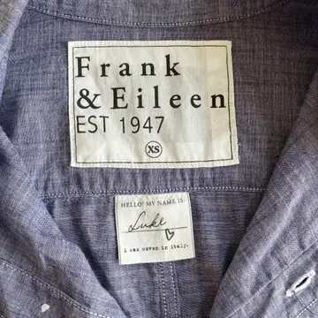 새상품급 FRANK&EILEEN 긴팔 S 샴브레이 Luke 론 헤르만
