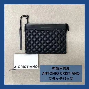 새상품 ANTONIO CRISTIANO 클러치백 남성용 블랙