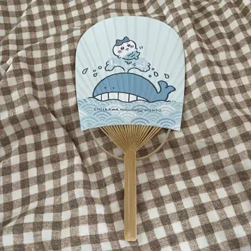 치이카와 모구모구 본포 하치와레 부채