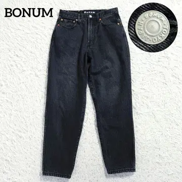 BONUM 보넘 내로우 쉐이프 데님 2023년산 데님 팬츠 블랙 28