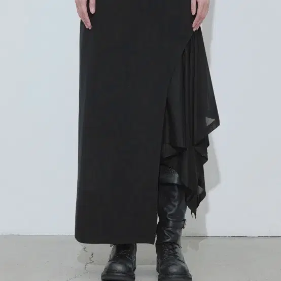 【BOHEMIAN SEOUL】25ss UNBALANCED DRAPE SKIRT BOHEMIAN SEOUL】[25SS] UNBALANCED DRAPE SKIRT 2色 [正規品]