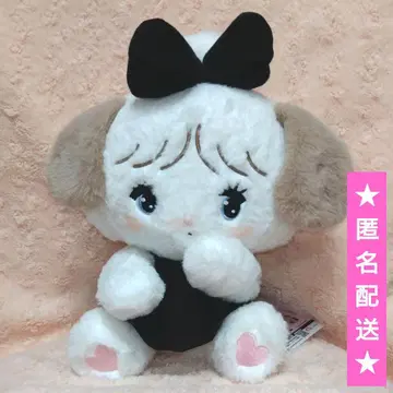 mikko BLACK RIBBON BIG 봉제 인형 [수플레]