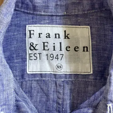 새상품급 FRANK&EILEEN 긴팔 셔츠 S 린넨 샴브레이 론 헤르만