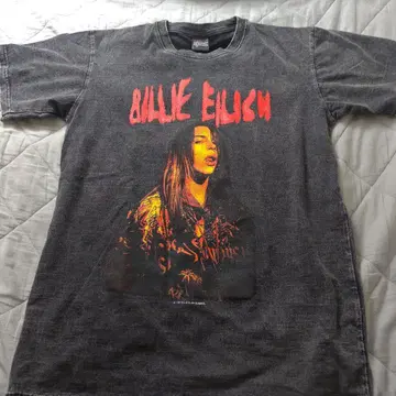 Billie Eilish 티셔츠 다크 그레이