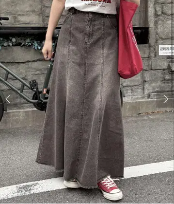 데님 머메이드 스커트