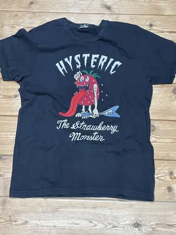 HYSTERIC GLAMOUR 스트로베리 몬스터 티셔츠 M