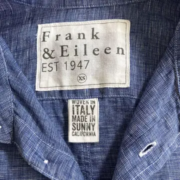 새상품급 FRANK&EILEEN 긴팔 셔츠 S 린넨 샴브레이 론 헤르만