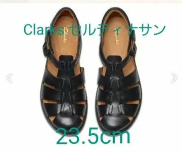 Clarks 구르카 샌들 셀티나 선 23.5cm 블랙 여성용