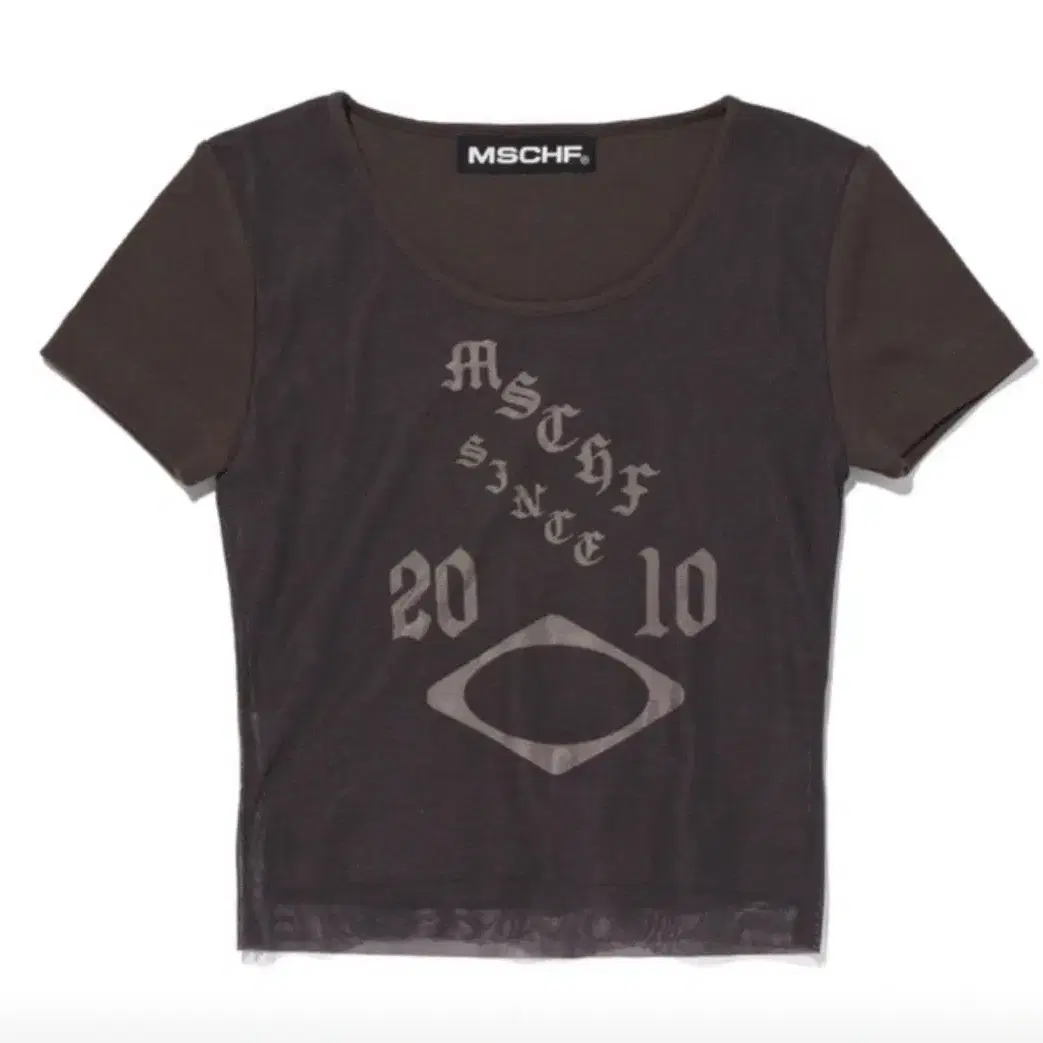 【MISCHIEF】RHOMBUS WASHED T-SHIRT / WASHED CHARCOAL RHOMBUS WASHED BASIC T-SHIRT_BLEACHED NAVY - MISCHIEF